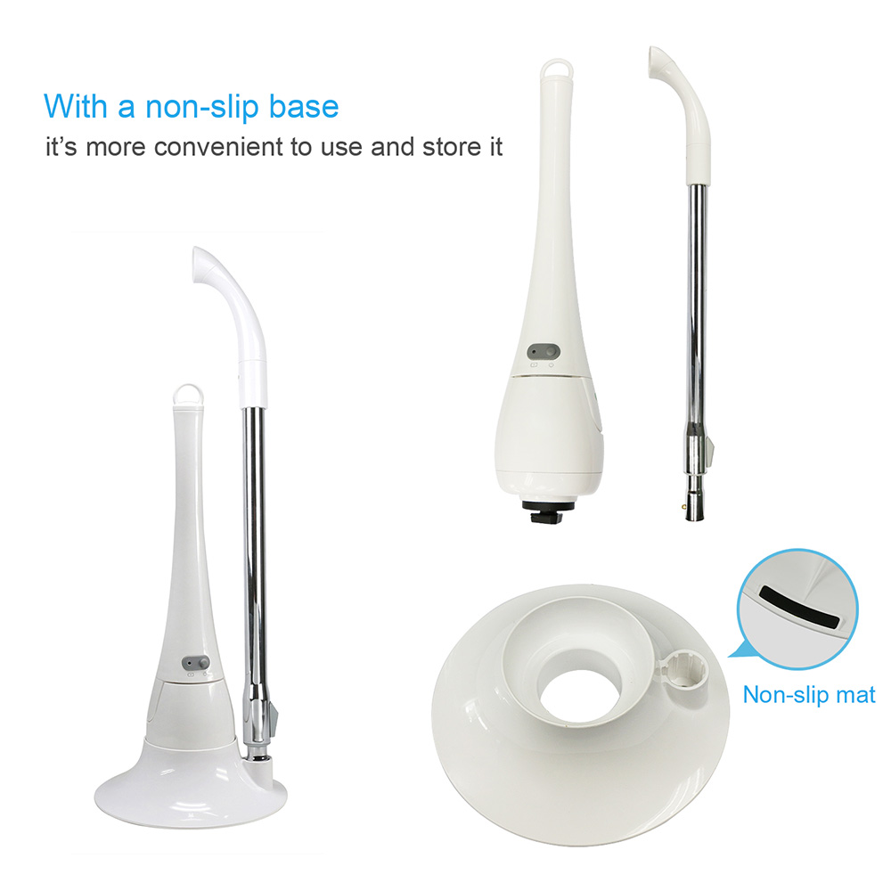 Mini Electric Hand-held Cleaner Multi-function Steady Rotating Cleaning Machine for Bathroom -White/US Plug