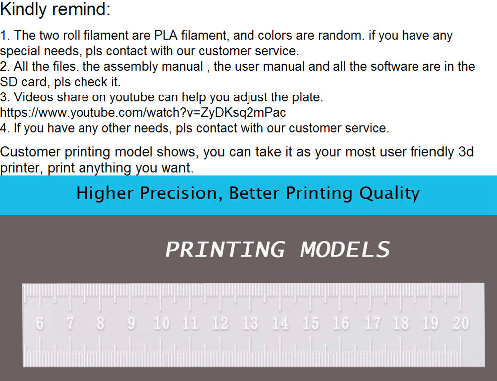 FLSUN 3D Printer i3 Plus Touch Screen Auto Leveling RepRap 3D Printing Size 300X300X420