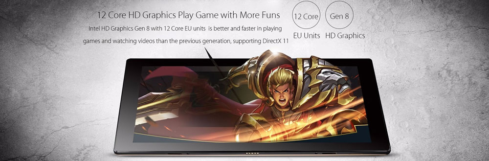 Onda oBook 20 Plus 2 in 1 Tablet PC 10.1 inch Dual OS 4GB/64GB Intel Cherry Trail Z8350 Quad Core 1.84GHz IPS 1920*1200 Windows 10 + Android 5.1- Gray