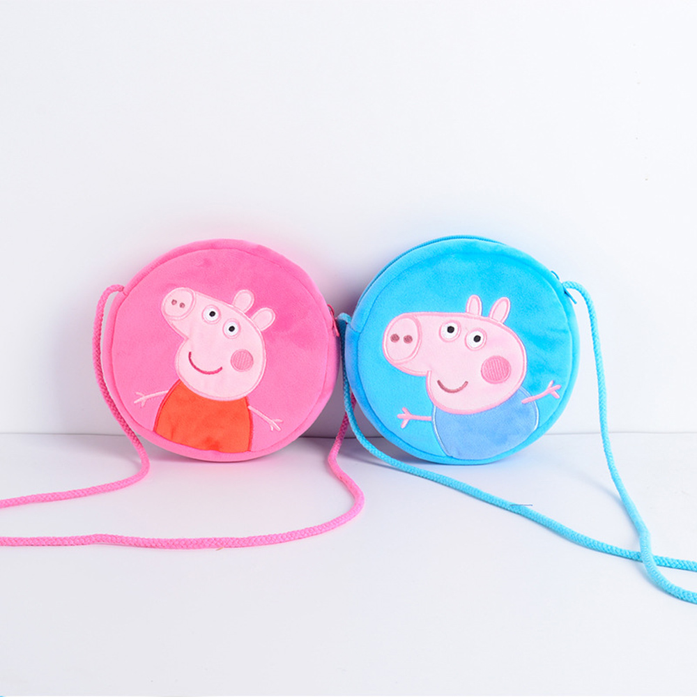 Peppa Pig George Pig Plush Round Bag Wallet - Red