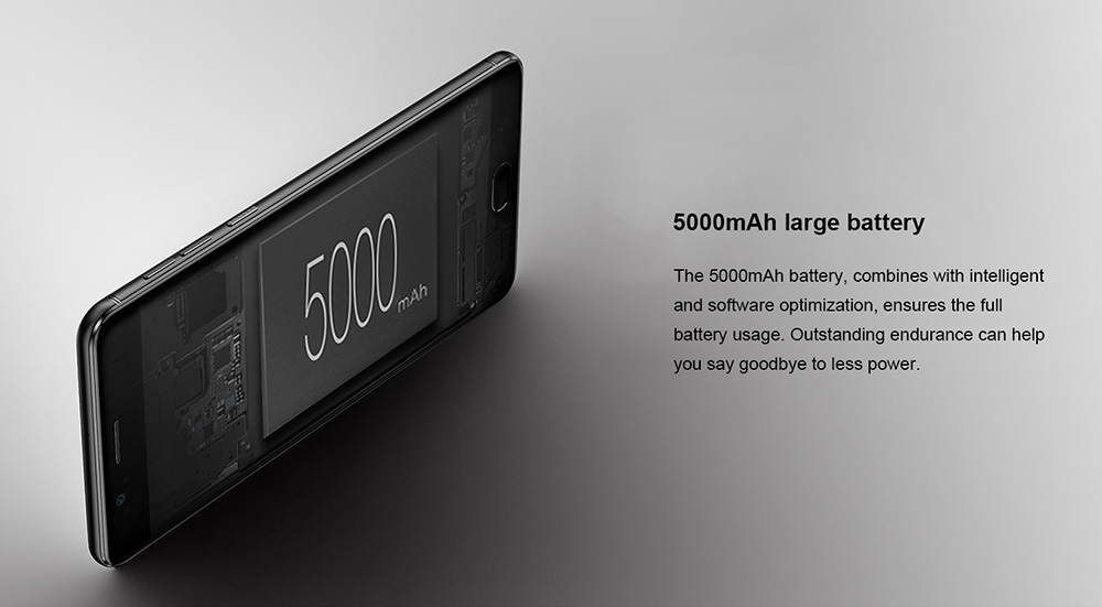 [HK Stock]Elephone P8 Max 5.5 Inch  4G LTE Smartphone FHD Screen 4GB RAM 64GB ROM 13.0MP+16.0MP Cam Octa Core Android 7.0 Touch ID Metal Body 5000mAh - Black