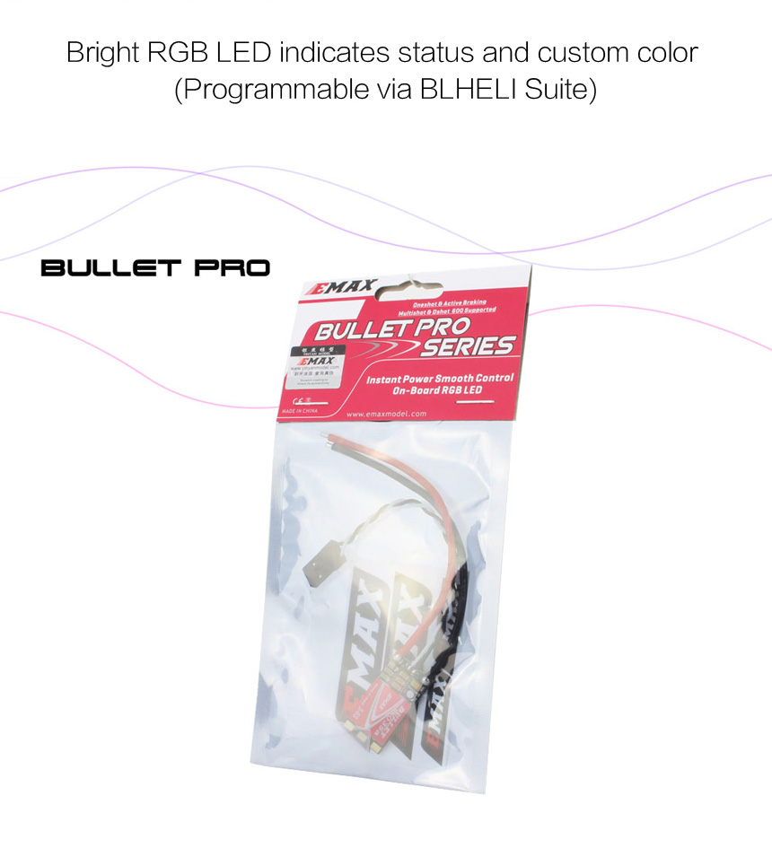 EMAX BULLET 35A PRO Blheli_S Dshot600 3-6S Brushless ESC for FPV Racing Drone