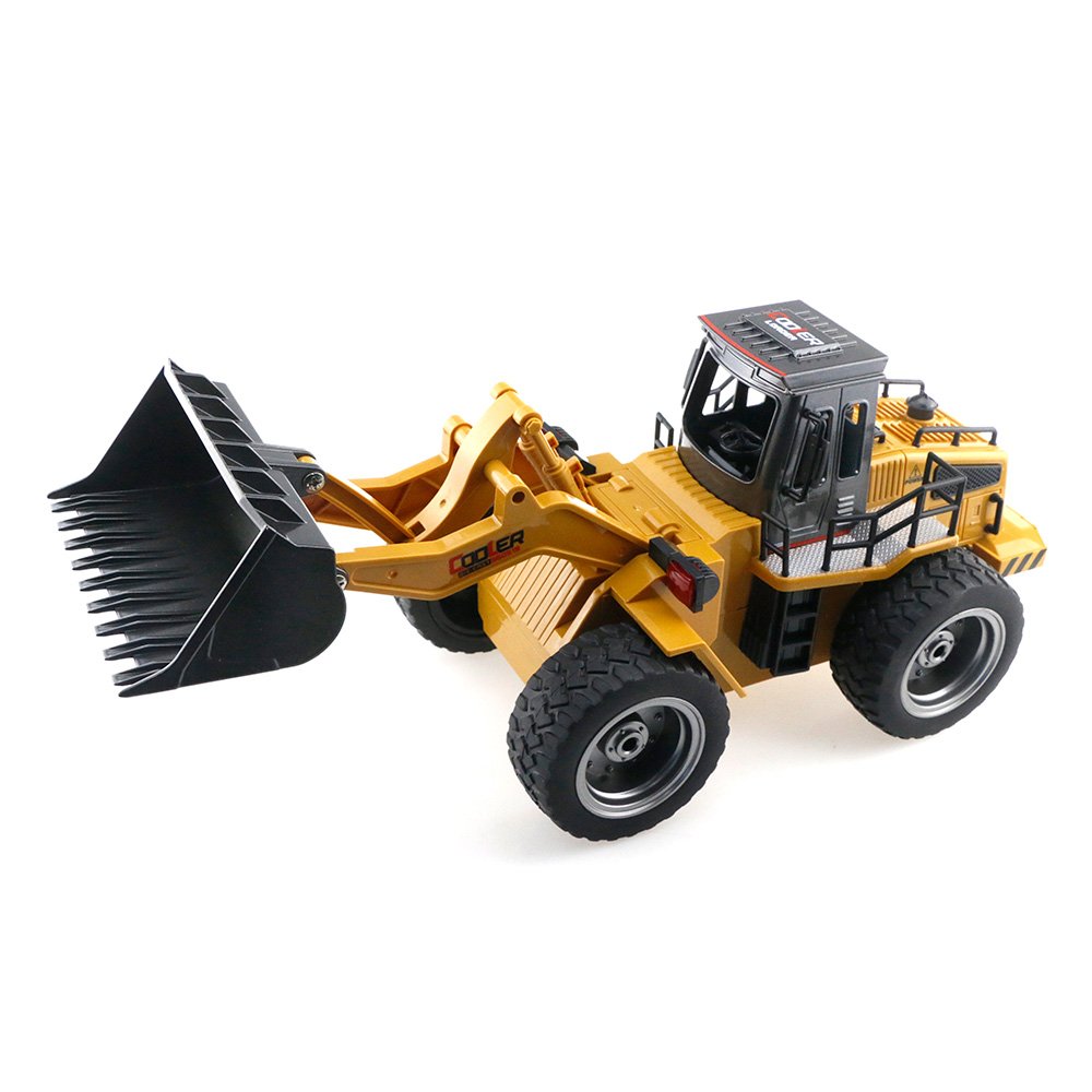 Cooler 1:18 2.4G 6CH RC Bulldozer Car RTR - Brown