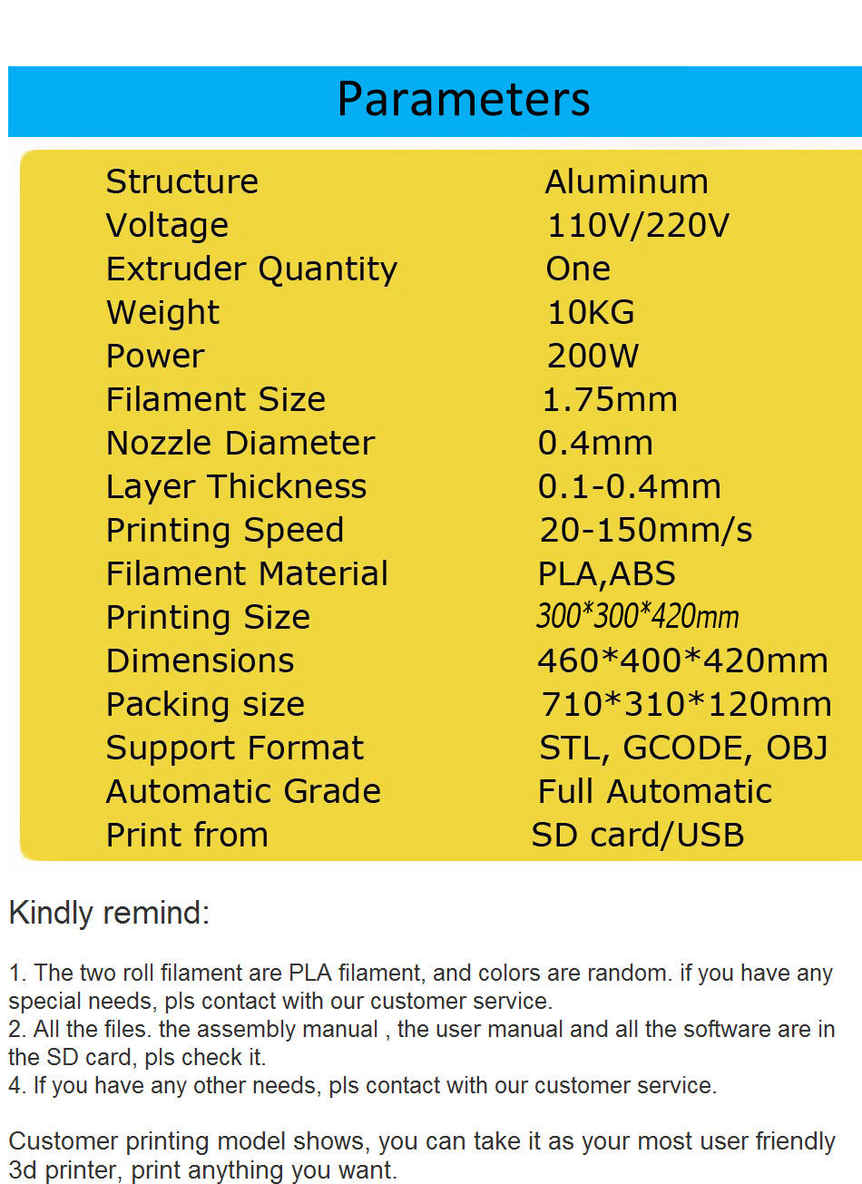 FLSUN 3D Printer Plus i3 DIY Kit Auto leveling 3D Printing Size 300X300X420 Heated Bed Full Gifts