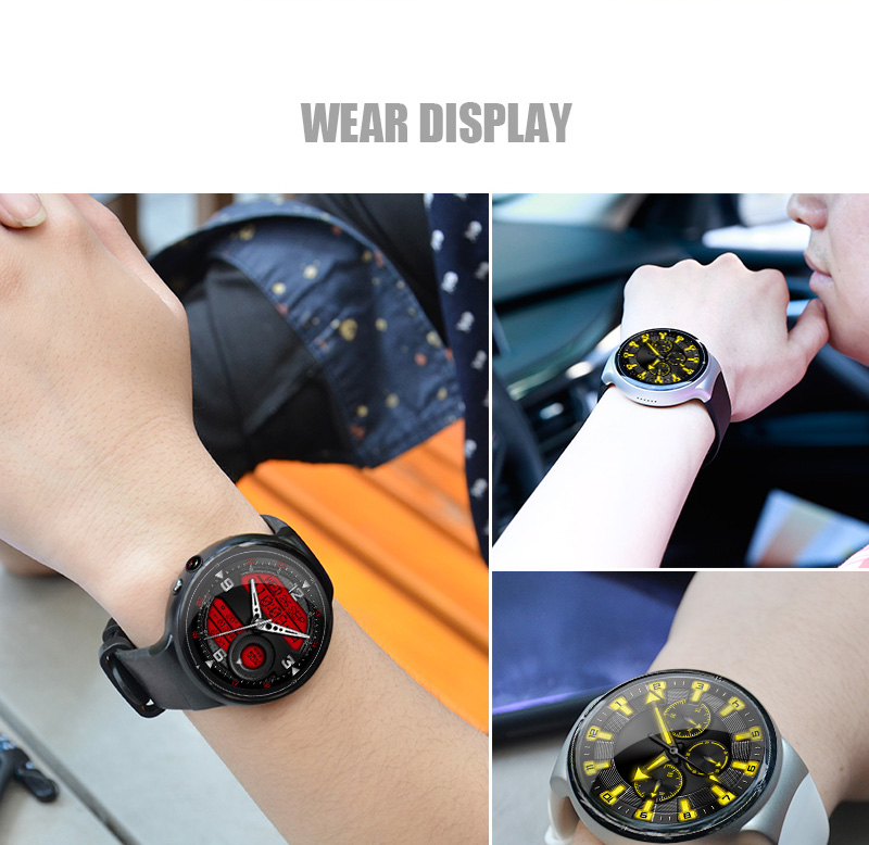 Makibes I4 Air 3G MTK6580 Smartwatch Phone Quad Core 1.3GHz 2GB RAM 16GB ROM 2.0MP Camera Heart Rate Monitor - Black