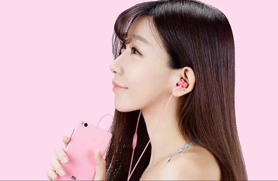 Original Xiaomi Piston Fresh Edition Earphone Wired Control Headphone with Mic - Purple
