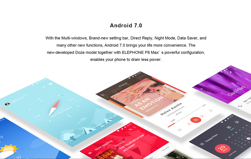 [HK Stock]Elephone P8 Max 5.5 Inch  4G LTE Smartphone FHD Screen 4GB RAM 64GB ROM 13.0MP+16.0MP Cam Octa Core Android 7.0 Touch ID Metal Body 5000mAh - Red