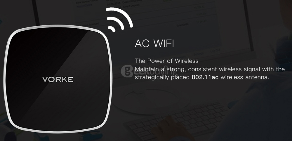 VORKE V5 Barebone Mini PC Intel Kabylake 3865U 1.8 GHz Support Dual-channel DDR4 RAM M.2 HDMI+DP AC WIFI Gigabit LAN Bluetooth4.2 USB3.0 Speaker - Black