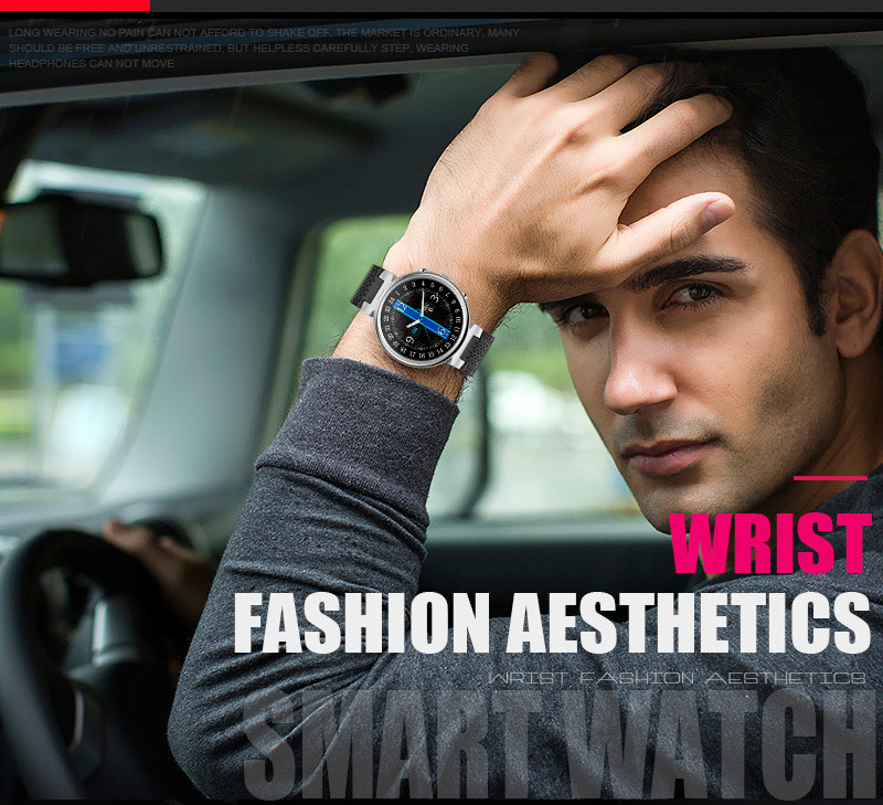 I6 Smartwatch Phone MTK6580 quad-core 1.3GHz 2GB ROM 16GB RAM GPS Google Play Pedometer Compatible with iOS Android - Silver