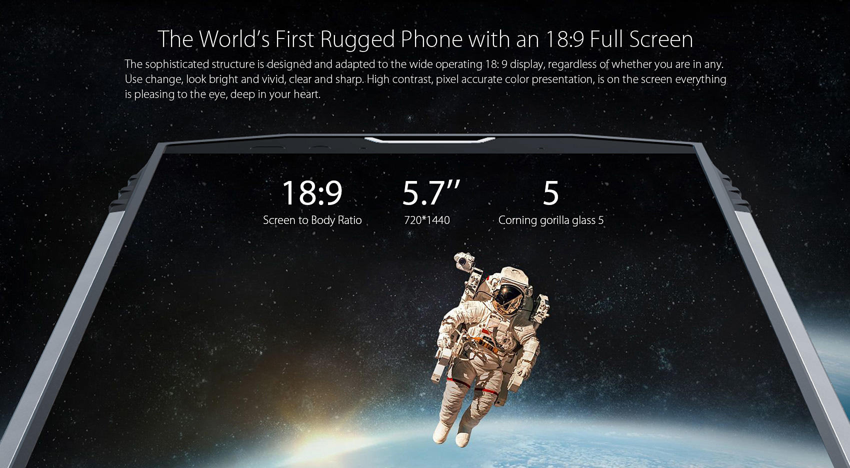 [HK Stock]Blackview BV9000 5.7 Inch 4G LTE Smartphone Waterproof IP68 Waterproof 4GB 64GB MT6757CD Octa Core Dual Rear Camera Android 7.1 4180mAh Large Battery - Gold