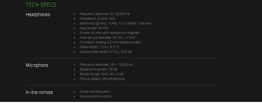 [HK Stock] Razer Kraken Mobile Analog Music and Gaming Headset 3.5mm with Mic - Yellow