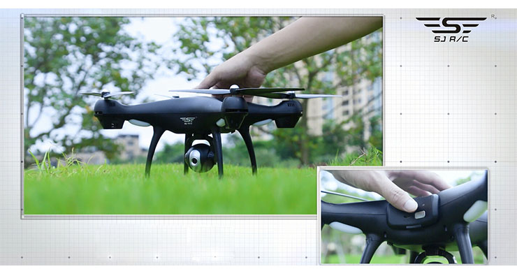 SJRC S70W Dual GPS 2.4G WIFI FPV Drone with 720P HD Camera Follow Me Mode RC Quadcopter RTF - White