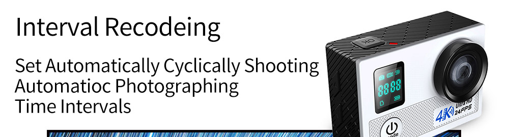 N5B NTK96660 Sony IMX179 2.0 Inches TFT LCD Action Camera 4K 170 Degrees Wide Angle Fish Eye WiFi Dual Lens Waterproof Sports Camera - Silver