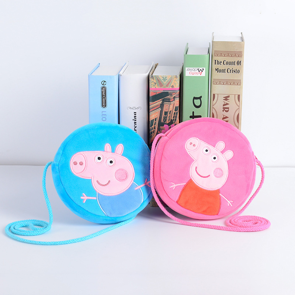 Peppa Pig George Pig Plush Round Bag Wallet - Red