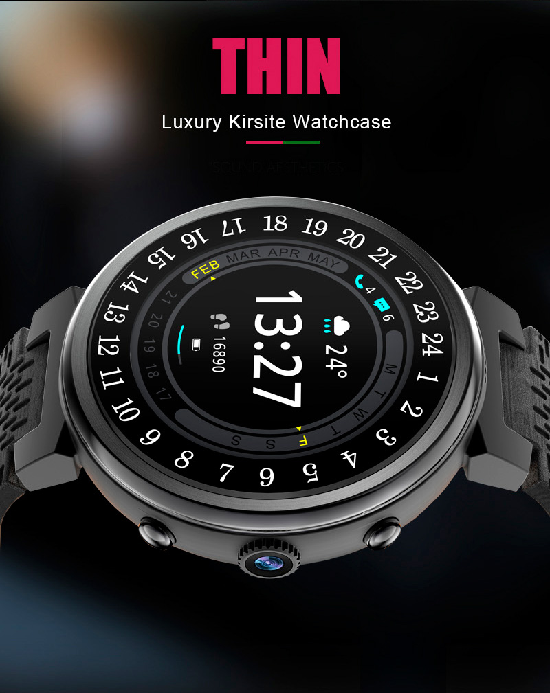 I6 Smartwatch Phone MTK6580 quad-core 1.3GHz 2GB ROM 16GB RAM GPS Google Play Pedometer Compatible with iOS Android - Silver