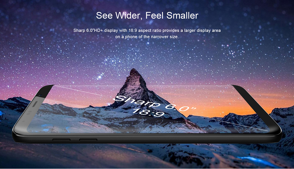 [HK Stock]BLUBOO S8 Plus 6.0 Inch Smartphone HD+ Screen 4GB 64GB MTK6750T Octa Core Dual Rear Camera Android 7.0 Touch ID - Silver