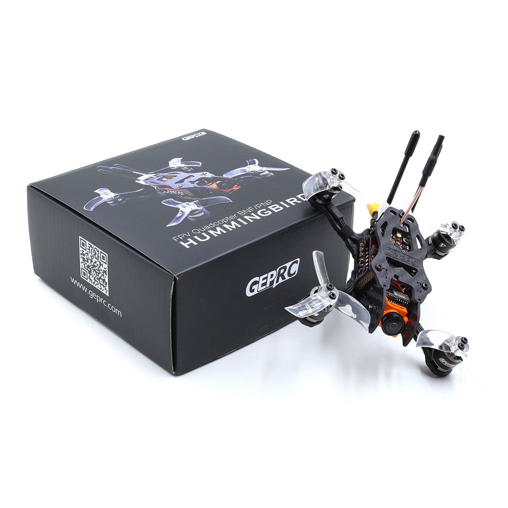 GEPRC Hummingbird 110mm FPV Racing Drone for F4 FC BLHeli_S 12A Dshot600 5.8G 25/100/200mW 48CH with Frsky XM Plus - BNF