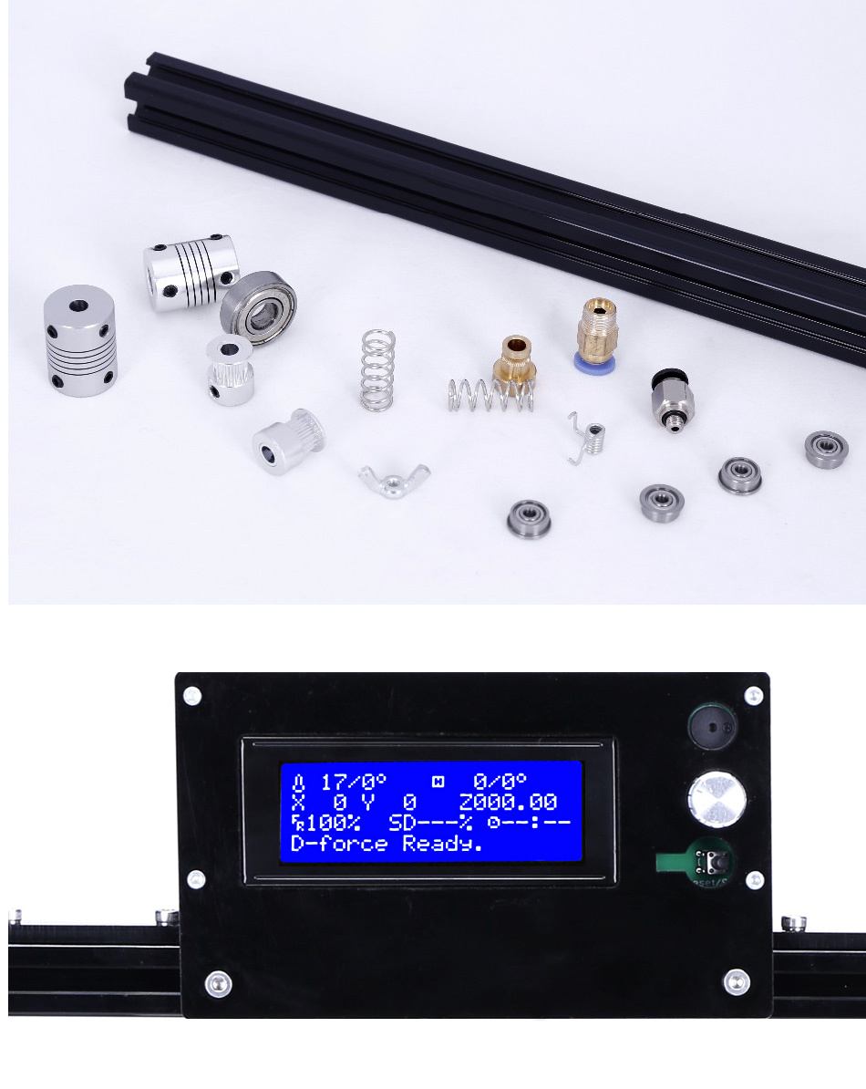 FLSUN FL-C Cube 3D Printer Kit Simply Equipped Frame - Black