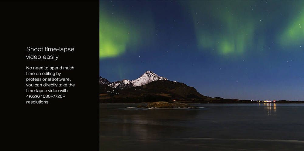 [HK Stock] Elephone REXSO Explorer K HiSilicon HI3559 Panasonic MN34120 Action Camera 2.0 Inch Display 4K WiFi Waterproof 170 Degree Wide Angle - Black