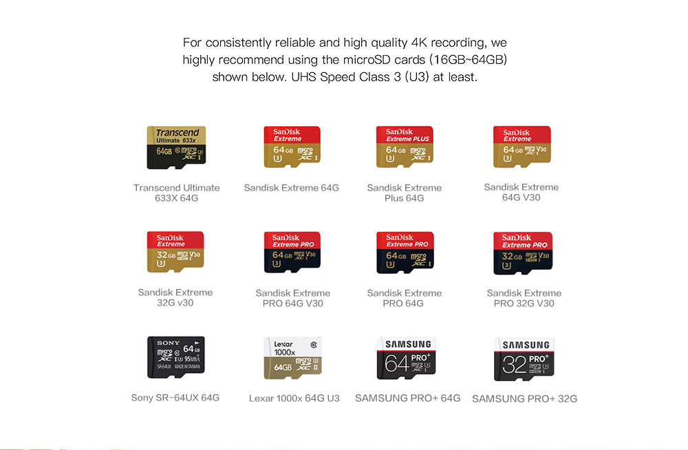 [HK Stock] Elephone REXSO Explorer K HiSilicon HI3559 Panasonic MN34120 Action Camera 2.0 Inch Display 4K WiFi Waterproof 170 Degree Wide Angle - Black