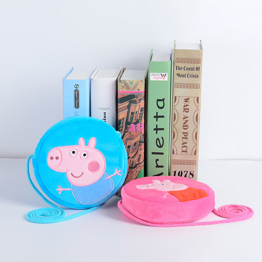 Peppa Pig George Pig Plush Round Bag Wallet - Red