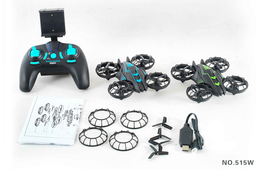 JXD 515W Invaders 0.3MP WIFI FPV With Altitude Hold Mode RC Quadcopter RTF - Random Color