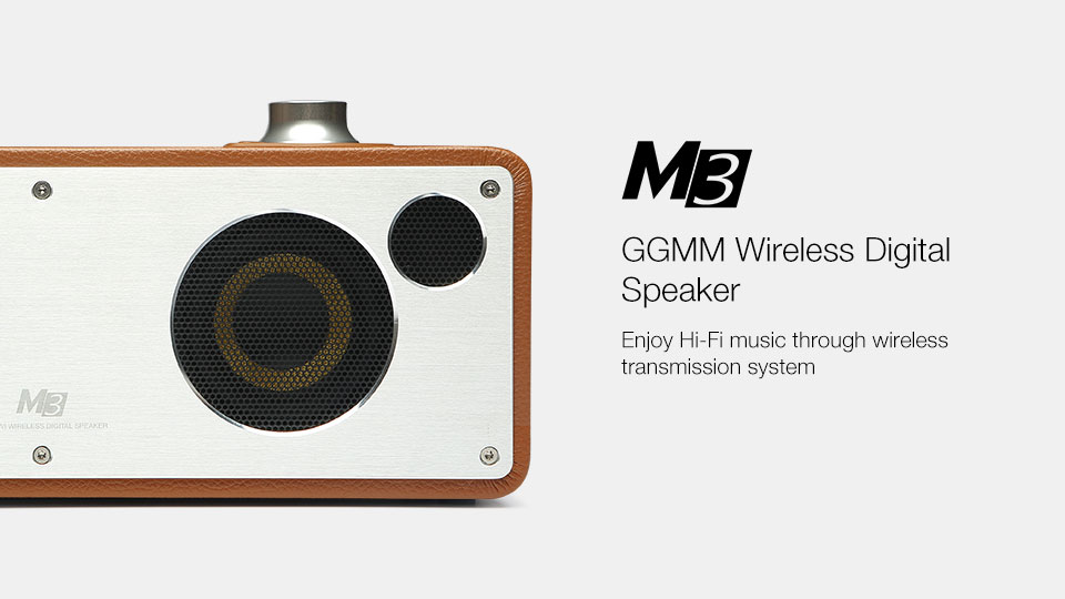 GGMM WS-301 M3 Wireless Bluetooth 4.0 WiFi Digital Speaker - Camel