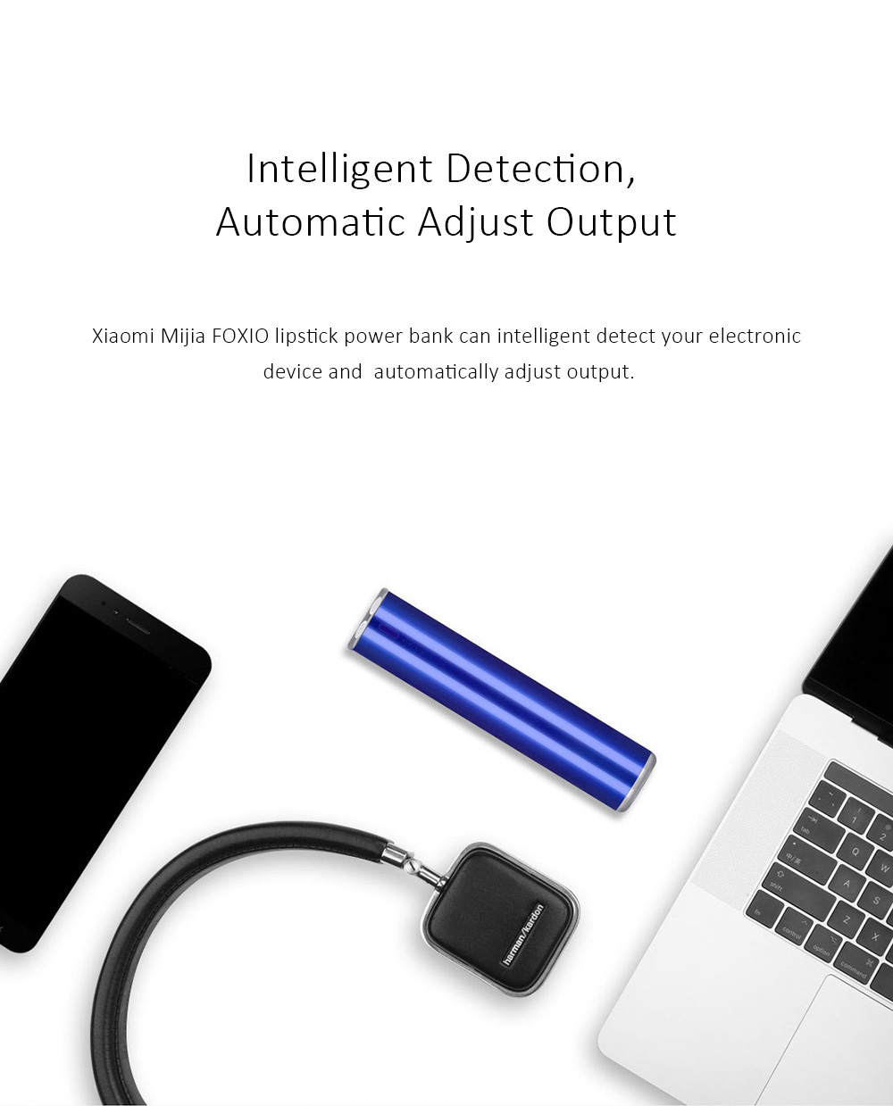 Xiaomi Mijia FOXIO Lipstick 3350mAh Power Bank Type-C Port - Green