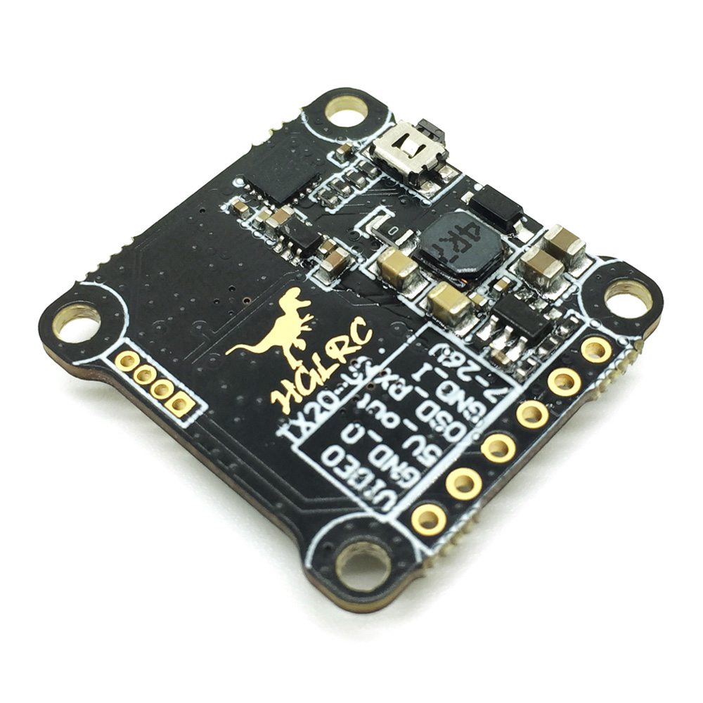 HGLRC XJB F428-TX20 AIO Fly Tower System F4 OSD BEC FC 28A 2-4S Blhel_S BB2 4in1 ESC 5.8G 48CH VTX