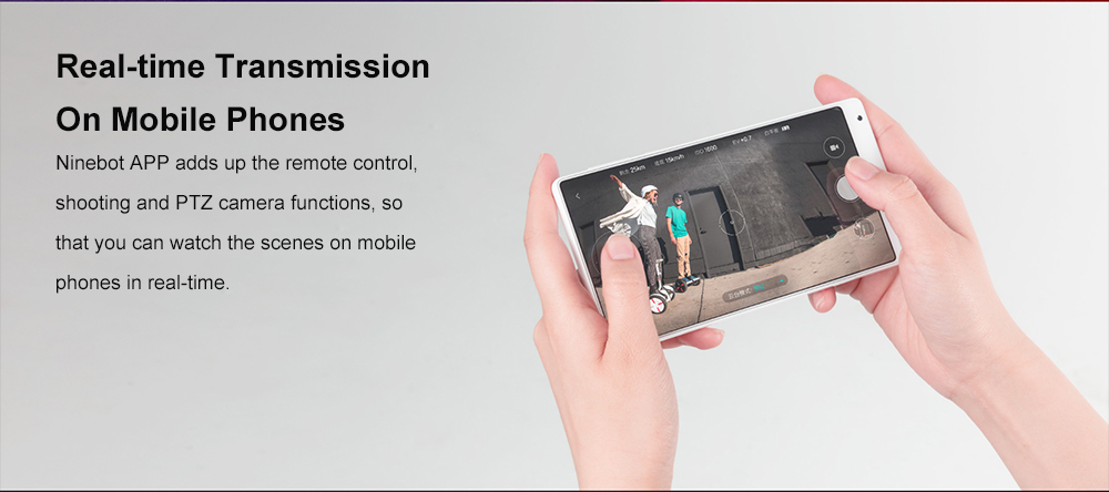 Xiaomi Mi Scooter Plus N4M340 Electric Self Balancing Scooter 35KM Endurance Alloy Underpan Connect with Camera Automatic Follow - White