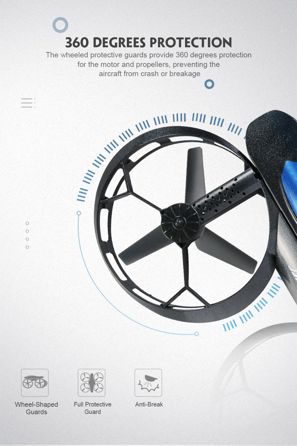 JJRC H45 BOGIE WIFI FPV Foldable Drone with 720P HD Camera Altitude Hold Mode RC Quadcopter RTF - Black