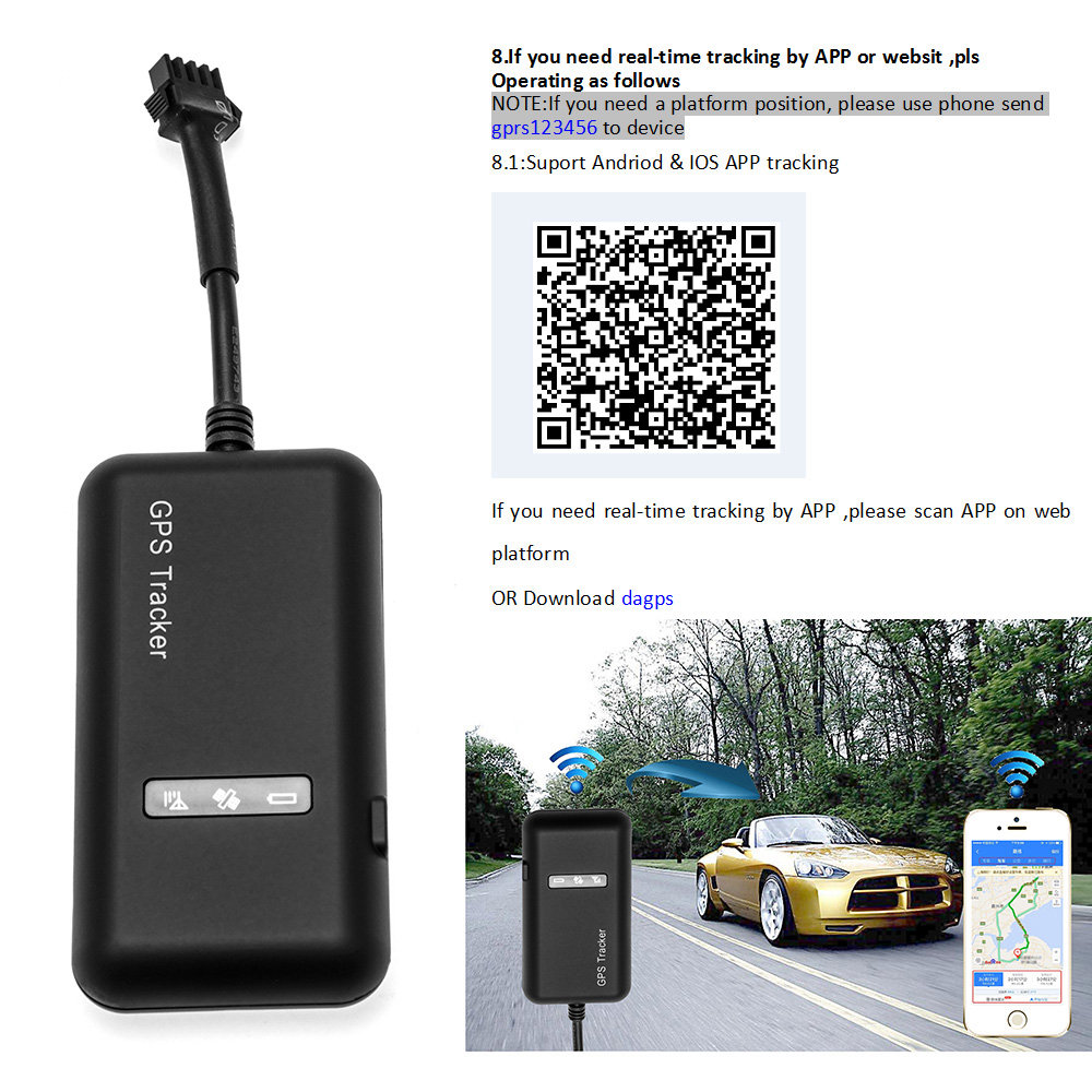 TK110 Car GPS Tracker Realtime GSM GPRS GPS Locator