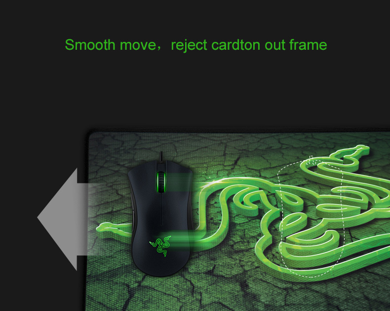 [HK Stock] Razer DeathAdder 2000 Wired Ergonomic Gaming Mouse Green LED Blacklight Right-handed Design - Black