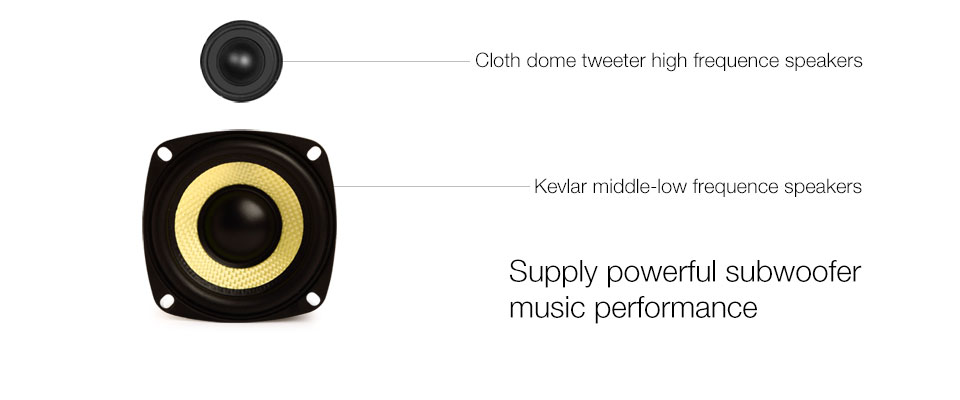 GGMM WS-301 M3 Wireless Bluetooth 4.0 WiFi Digital Speaker - Camel