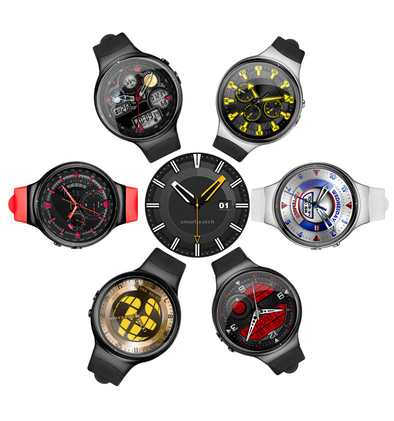 Makibes I4 Air 3G MTK6580 Smartwatch Phone Quad Core 1.3GHz 2GB RAM 16GB ROM 2.0MP Camera Heart Rate Monitor - Black