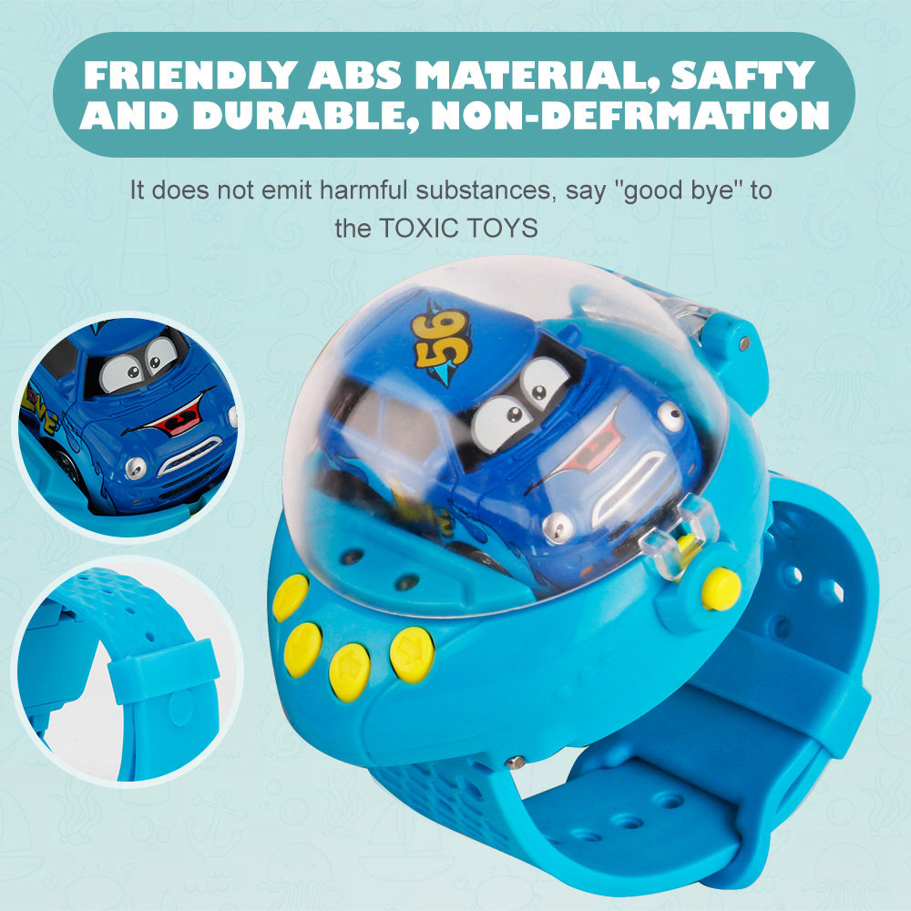 CREATE TOYS 8022 1:58 2.4G Gravity Sensor Watch Control Mini RC Car Toys Gift RTR - Dark Green