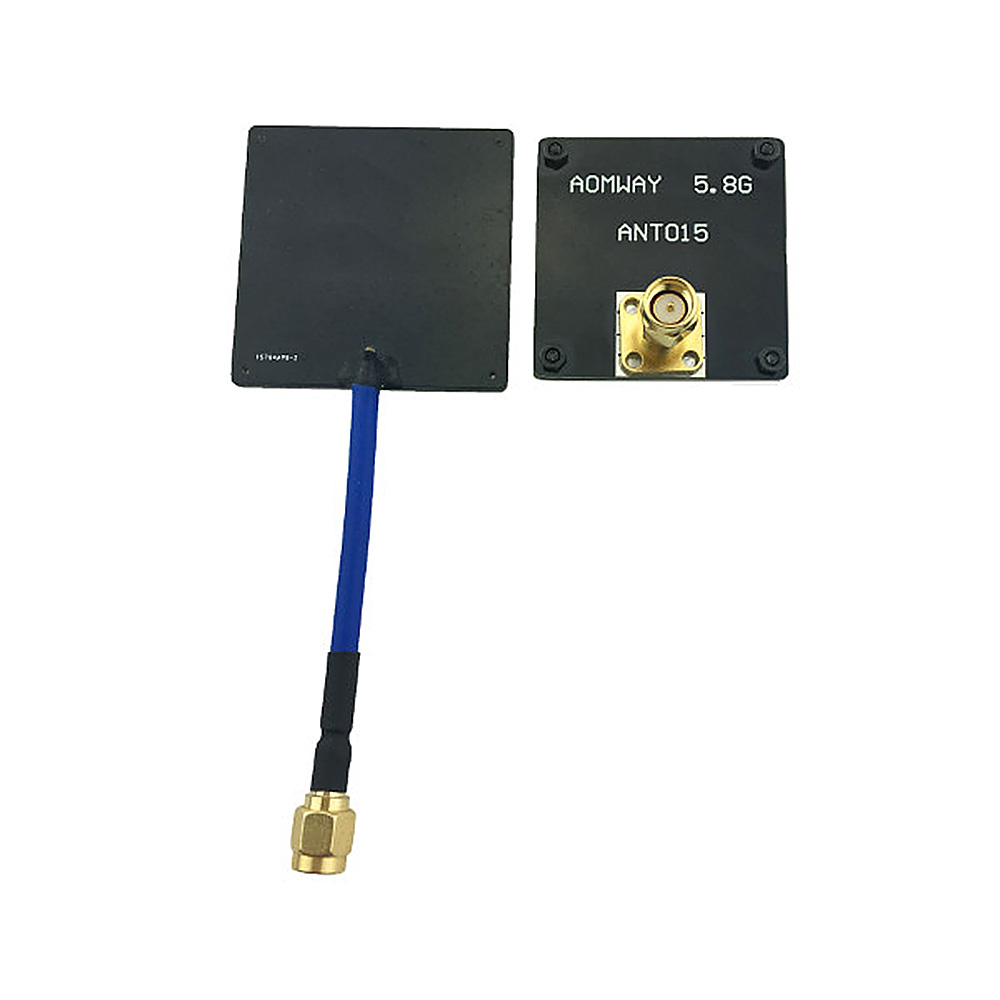 Aomway ANT015 5.8GHz 8dBi Right Hand Circular Polarized RHCP RX FPV Flat Antenna - SMA Male