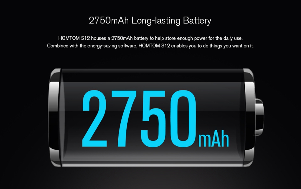 [HK Stock]HOMTOM S12 5.0 Inch 18:9 2.5D Screen Smartphone Dual Rear Camera 8GB MT6580 Quad Core Android 6.0 2750mAh Battery - Blue Black