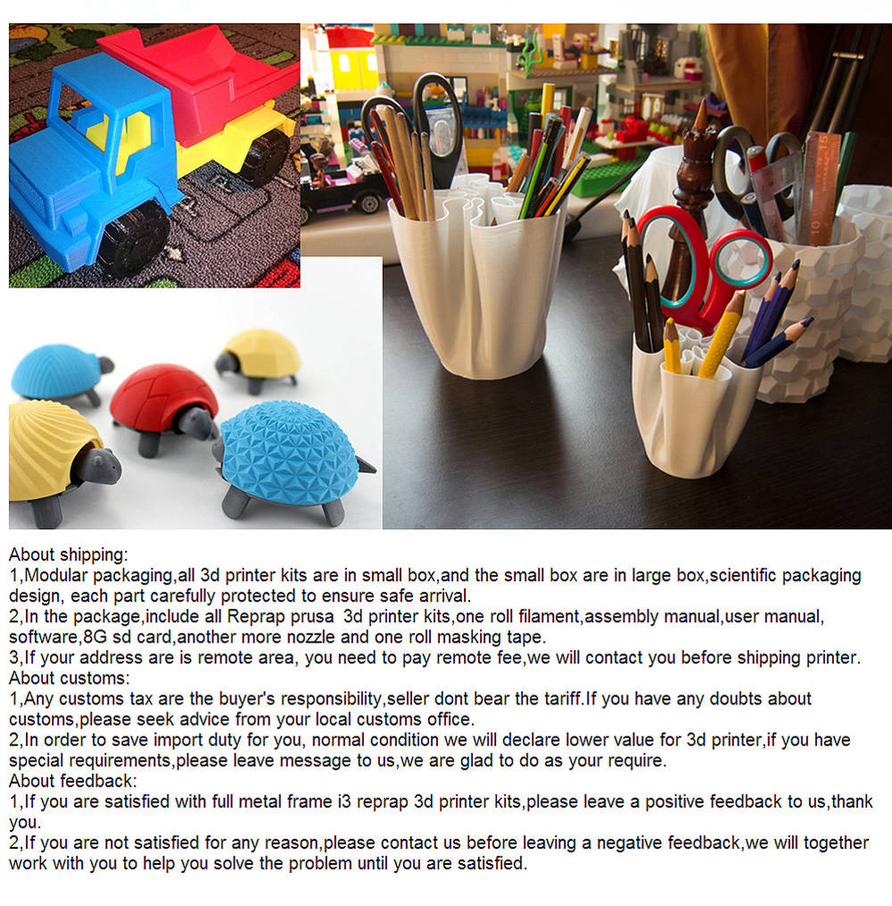 Flsun-Z 3D Printer Kit Large Printing Size 200*200*250mm Auto-leveling Heated Bed with 2 Rolls Filament