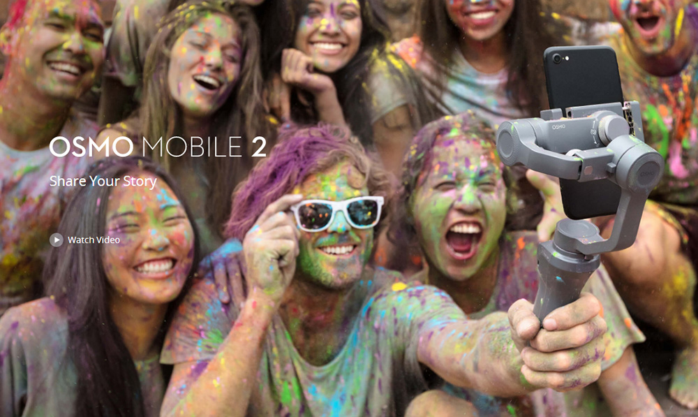 DJI Osmo Mobile 2 3-Axis Brushless Handheld Gimbal Stabilizer for Smartphones