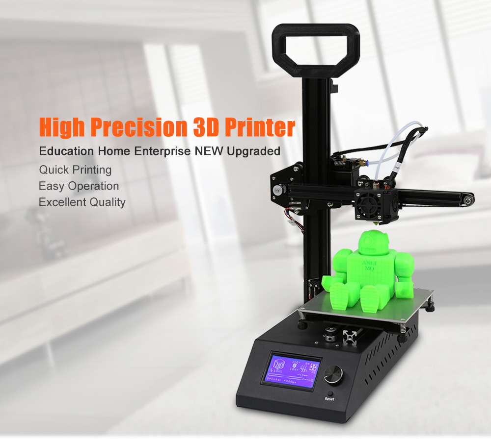 Anet A9 3D Printer Kit LCD Screen 160*160*200mm Printing Size - Black