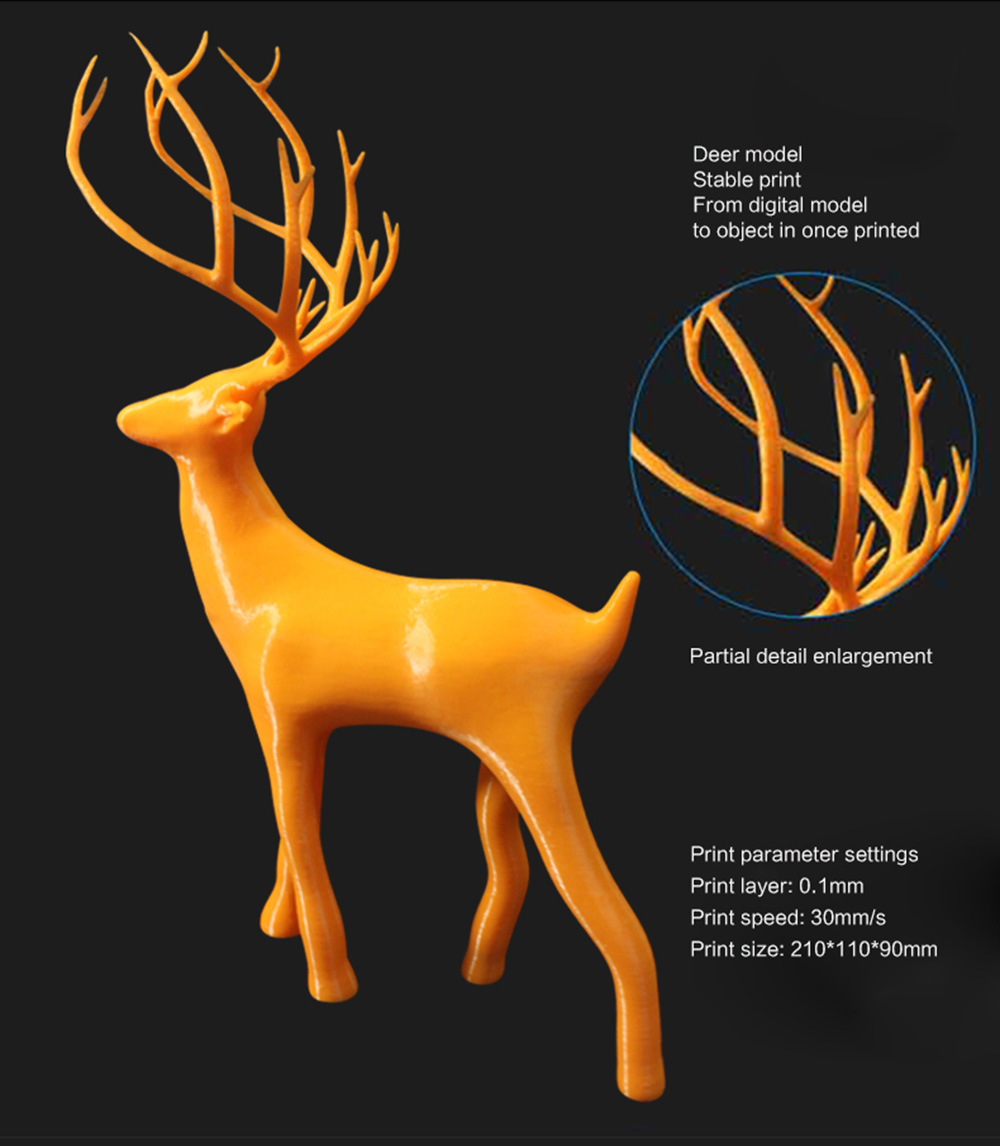 JGAURORA A3S DIY 3D Printer Fully Metal LCD Display Control - White