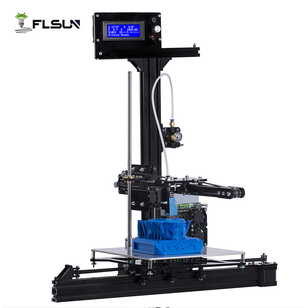 Flsun-Z 3D Printer Kit Large Printing Size 200*200*250mm Auto-leveling Heated Bed with 2 Rolls Filament