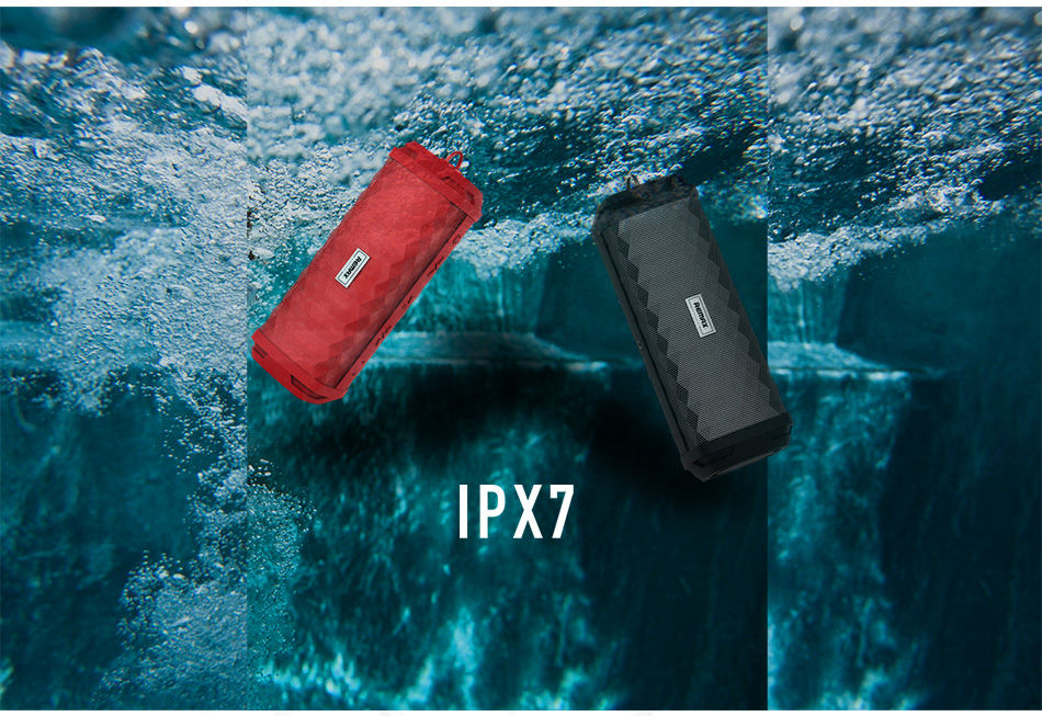 REMAX RB-M12 Bluetooth Speaker with Mic IPX7 Water Resistance 4000mAh - Black