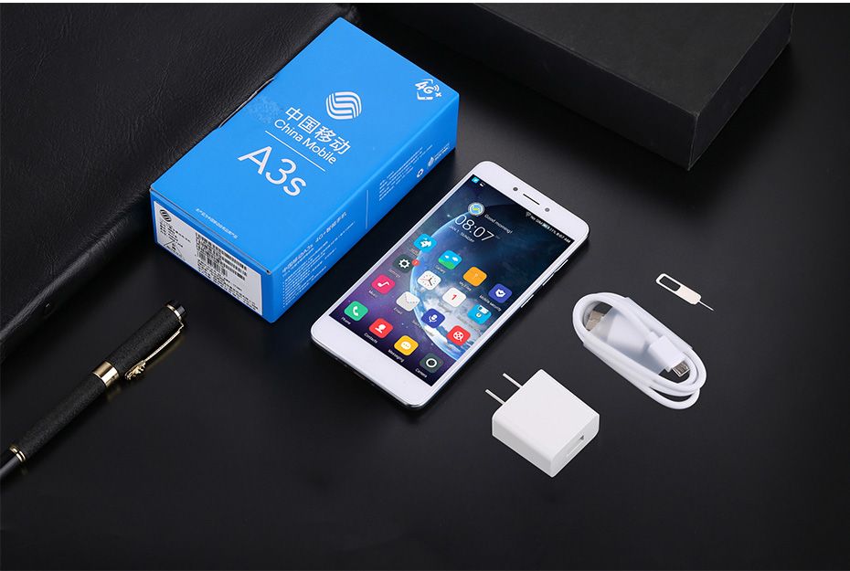 [HK Stock]China Mobile A3s 5.2 Inch 4G LTE Smartphone 2GB RAM 16GB ROM Snapdragon 425 Quad Core Touch ID VoLTE - Gold