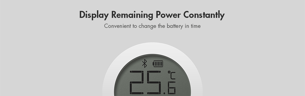 Xiaomi Mijia Bluetooth Temperature Humidity Monitor Sensor APP Control Built-in Sensor LCD Display Magnetic Stick Ultra-Low Power Thermostat -White