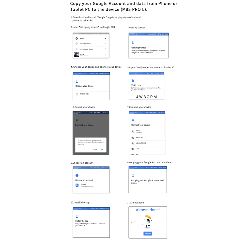 MECOOL M8S PRO L Android TV OS 3GB/32GB YouTube 4K TV Box with Voice Remote Netflix 720P Streaming Amlogic S912 KODI 17.3 802.11ac WiFi Bluetooth LAN HDMI