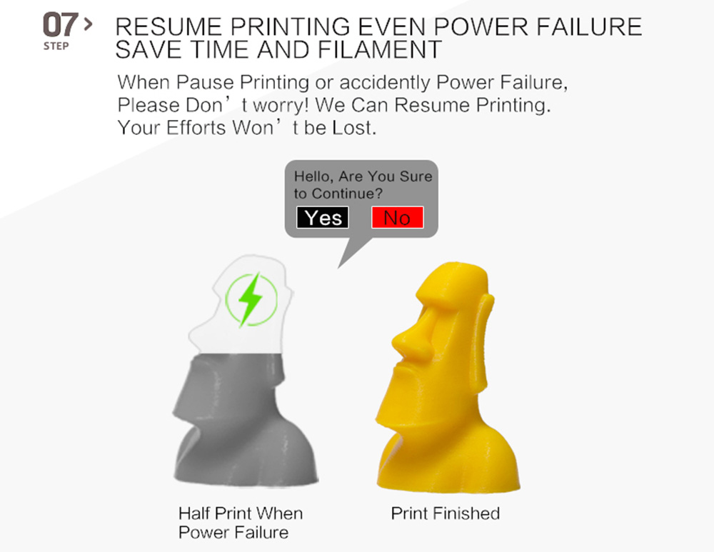 JGAURORA A5 Updated 3D Printer Large Printing Size 305x305x320mm - Black