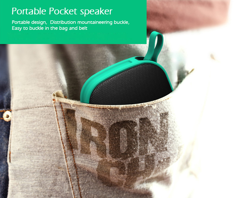 Remax RB-X2 Bluetooth Speaker with Mic FM Radio TF Port HD Music - Green