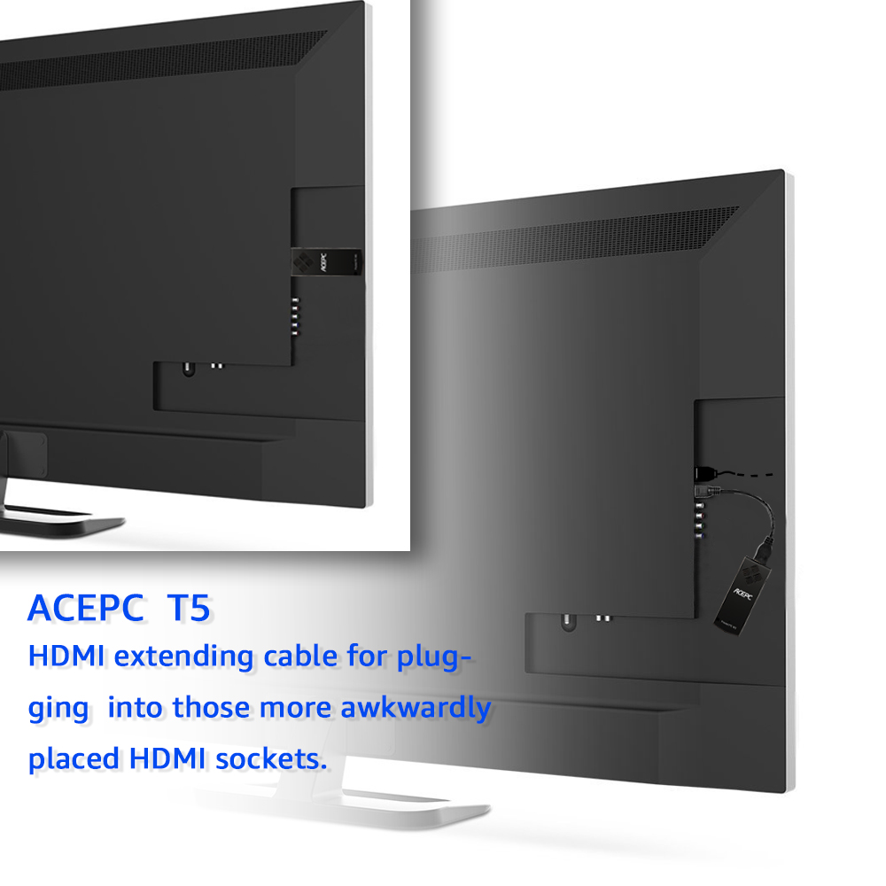 ACEPC T5 Licensed Windows10 Intel Atom x5-Z8350 2GB/32GB 4K Mini PC 2.4G WiFi Bluetooth USB3.0 HDMI H.265